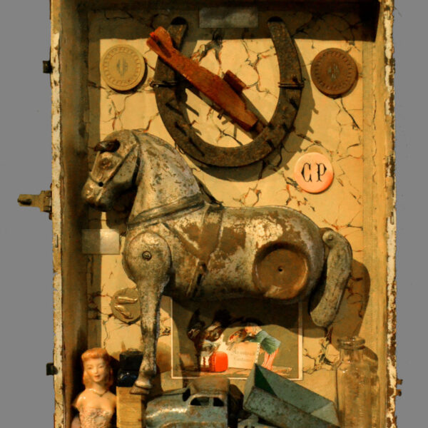 </br>
<b>Jack Howe</b>
</br>
<i>Pray For Luck</i></br>
Mixed Media Assemblage</br>$750.