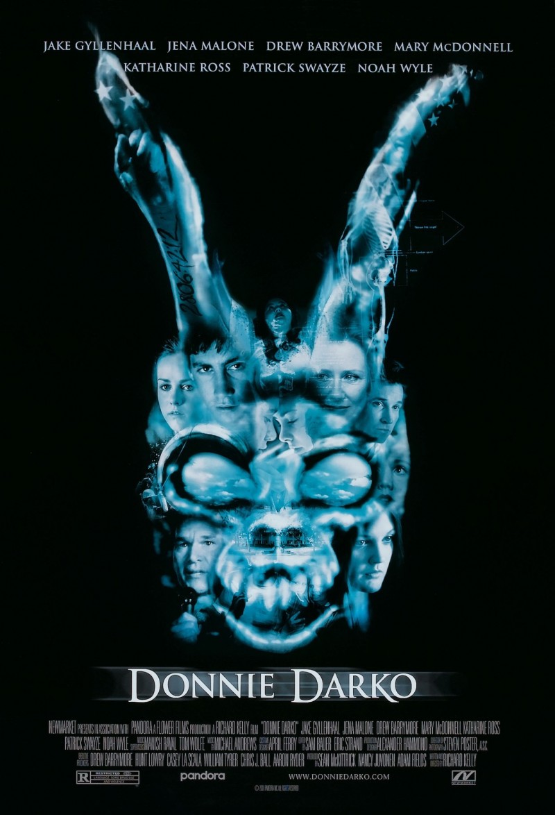 Donnie-Darko-2002-movie-poster3 Donnie Darko movie poster with rabbit mask.