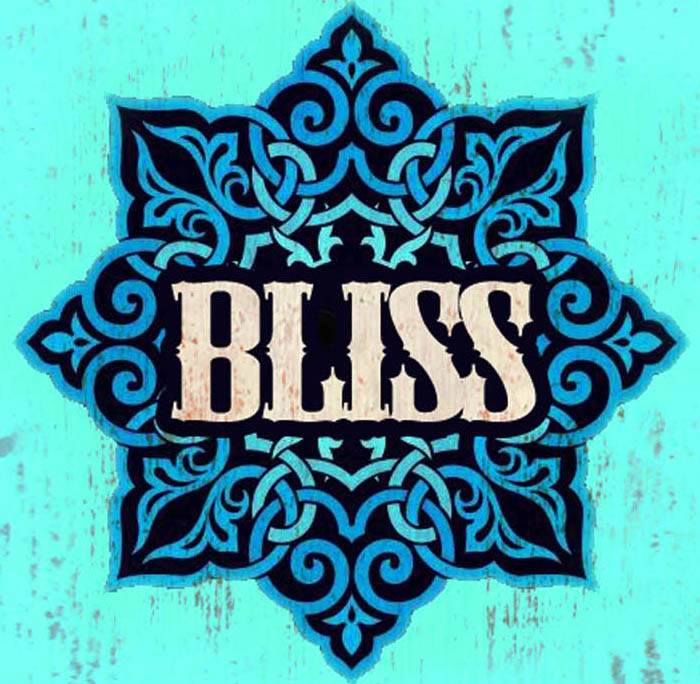 bliss_WEB2-1-1 Blue ornate design with 'BLISS' text.