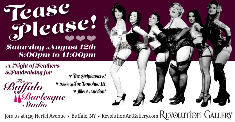 STRIPTEASERS_FB_GRAPHIC-1-1 Burlesque event poster with performers in lingerie.