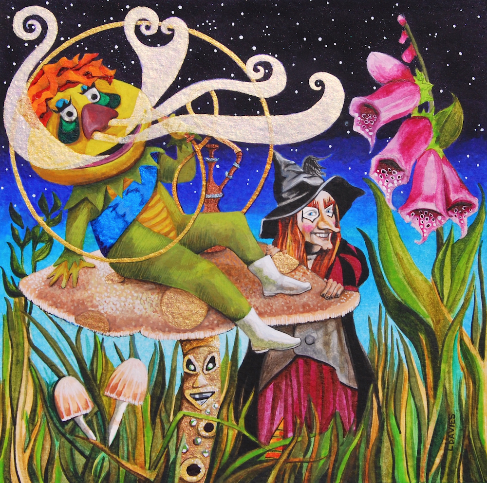 Leanne Davies

The Dragon and the Witch
Watercolor  |  6.5\" x 6.5\" •  $400.