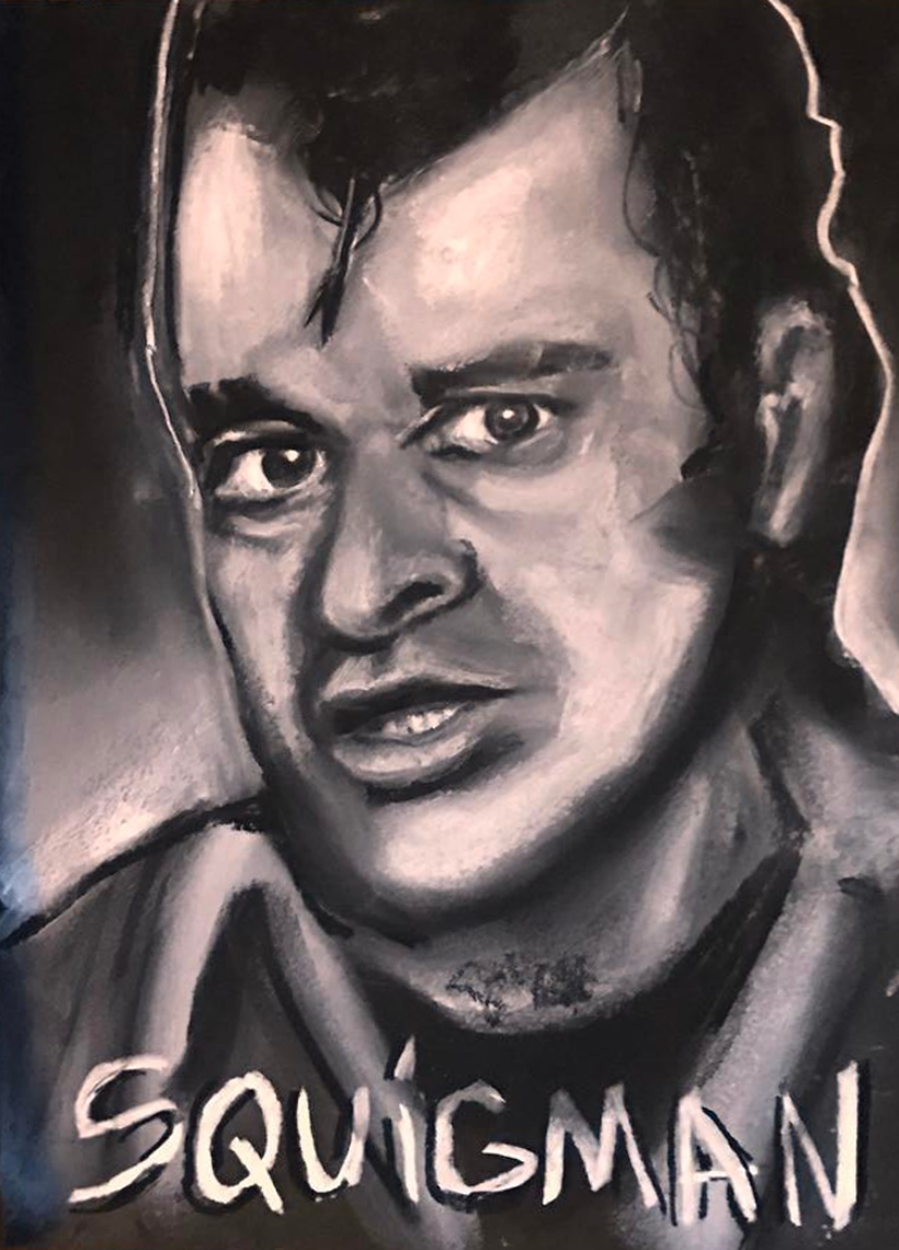 Michael Mararian

Squiggy(Laverne & Shirley)
Chalk6\" x 9\"   •  $100.    •