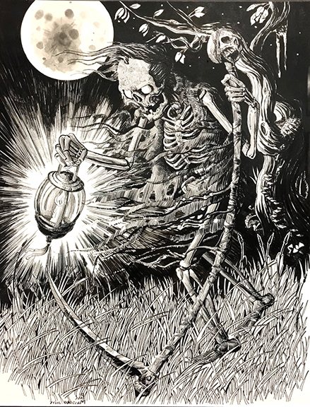 Paul Massaro

Father Time(less)
Pen Ink11\" x 14\"   •  $500.
