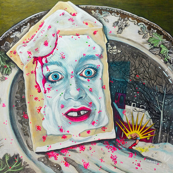 </br><b>Leanne Davies</b> </br> <i>Pop Tart</i></br>Acrylic on panel</br>12" x 12"   •  $475.