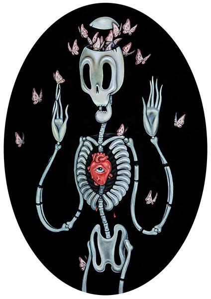 Maker:S,Date:2017-11-27,Ver:6,Lens:Kan03,Act:Lar02,E-Y Skeleton with butterflies and an eye heart.