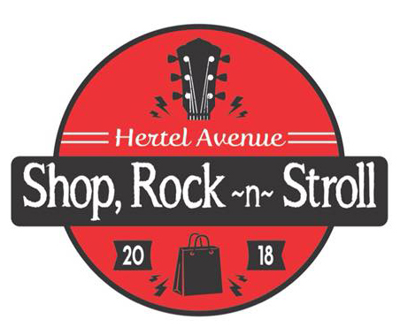 sras-1 Hertel Avenue Shop, Rock-n-Stroll logo.