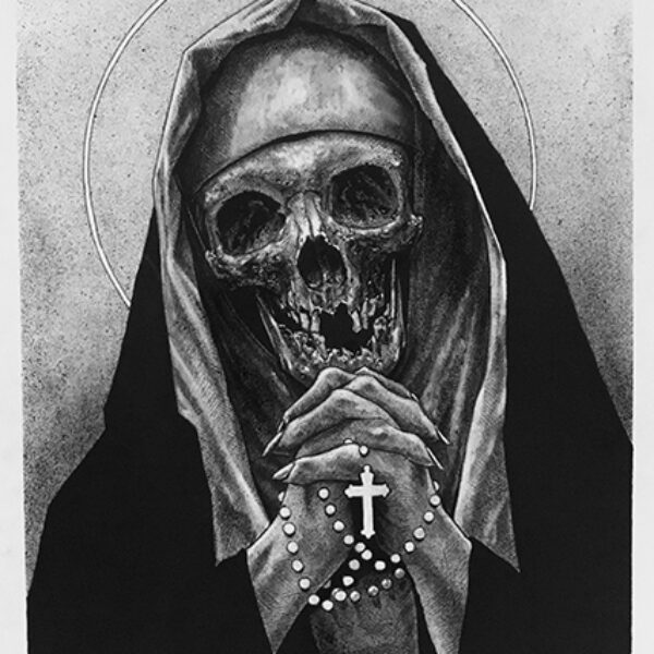 </br><b>Jonathan Self</b> </br> <i>Nun</i></br>Stonehenge coldpress,ink</br>16” x 18”  •  $500.</br>