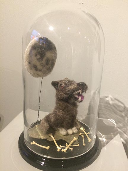 Michael Mararian

Little Wolfen
Felt and glass eyes with glass dome and wood base$250.