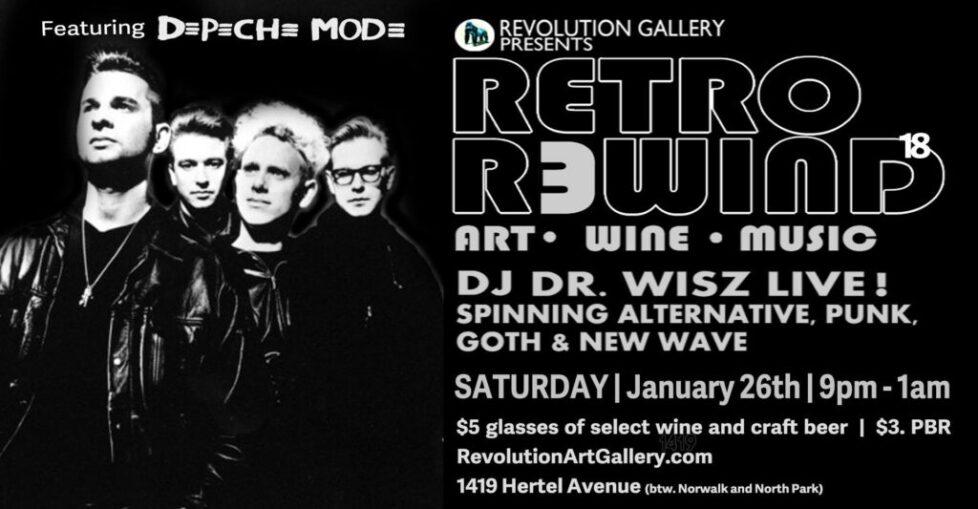 RR_DM Retro-themed event poster with Depeche Mode.