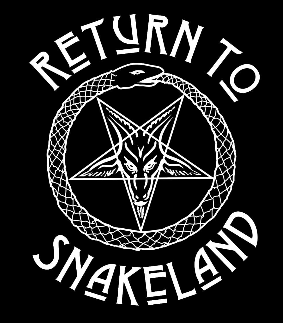 SL_RETURN-1 Pentagram with snake, "Return to Snakeland".