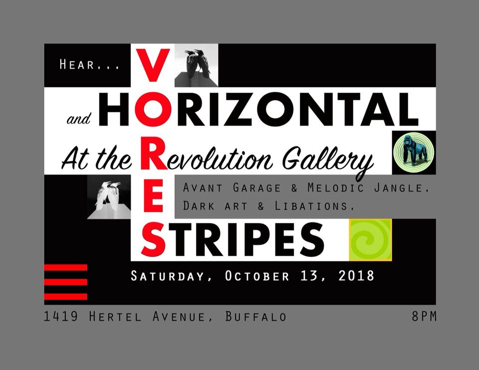 VORES_HS-1 Concert poster for Vores and Horizontal Stripes.