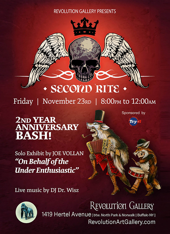 rg_second_rite-1-1 Event poster with skull and animals.