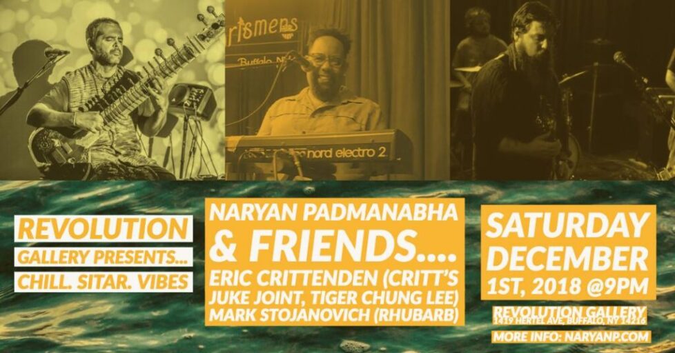 SITAR-1 Concert poster for Narayan Padmanabha event.
