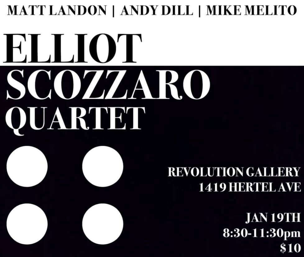 JAZZ_JAN19TH-1-1 Elliot Scozzaro Quartet concert poster details.