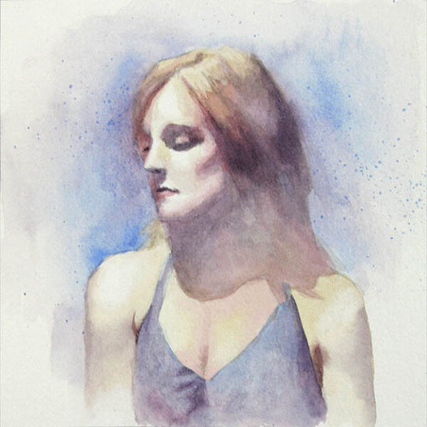 </br><b>Joseph Pfeiffer-Herbert</b> </br> <i>Mini Elizabeth</i></br>Watercolor on paper panel</br>5” x 5”  •  $200.</br>