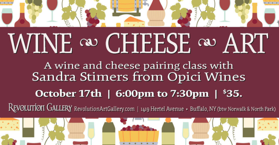 WINE_CHEESE_OCT17th_cover-1 Wine and cheese pairing class event poster.