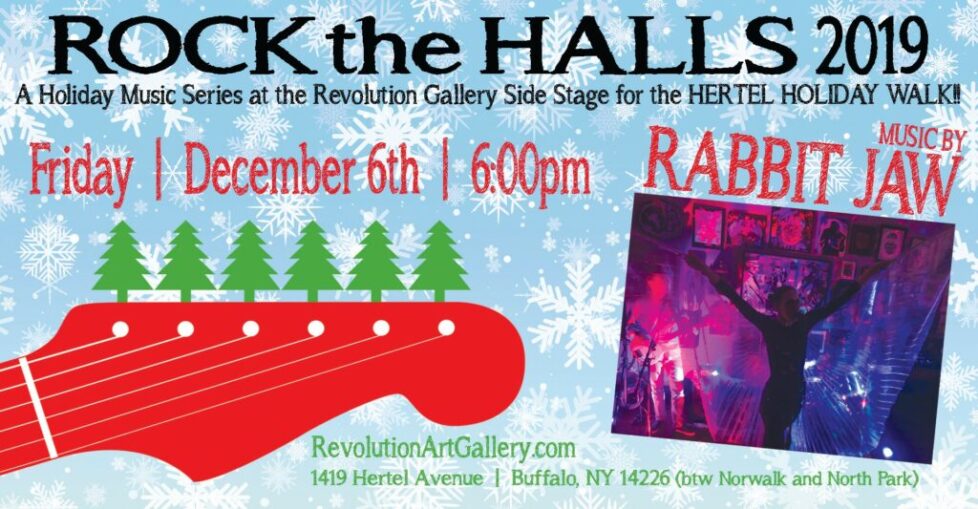 ROCK_THE_HALLS_RABBIT_JAW A poster for the rock the halls concert.