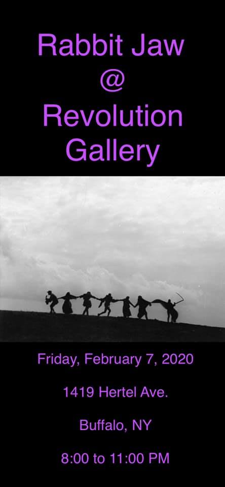 Rabbit-Jaw-2720-1 Rabbit Jaw concert poster with event details.