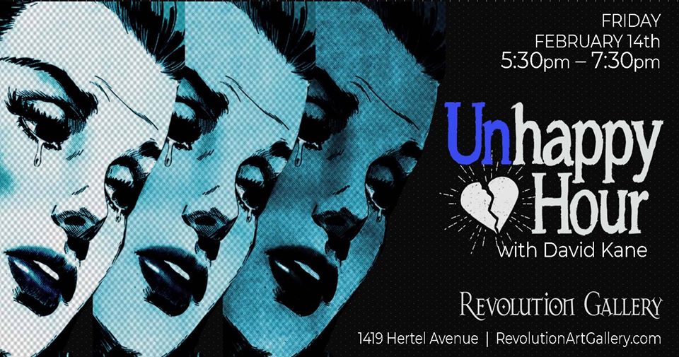 Unhappy-Hour-21420-1 Pop art crying woman, Unhappy Hour event.