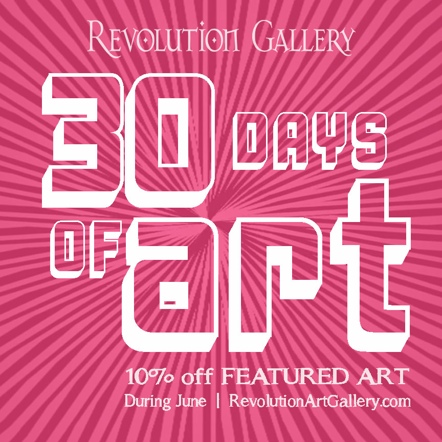 30_DAYS_OF_ART A pink background with the words 3 0 days of art
