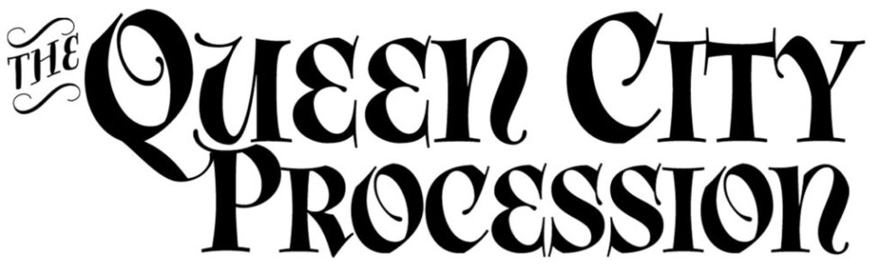 QUEEN_CITY_PROCESSION-1 The Queen City Procession stylized text logo.