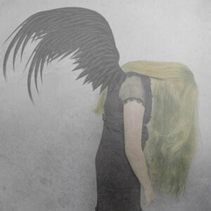 manipulated photo of fallen angel