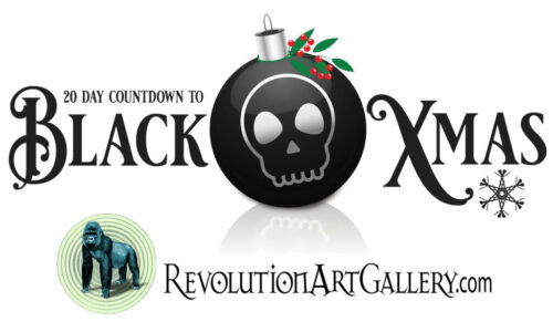 HALLOWEEN_COUNTDOWN_HORZ_LOGO_FINAL copy Black Xmas countdown banner with skull ornament.