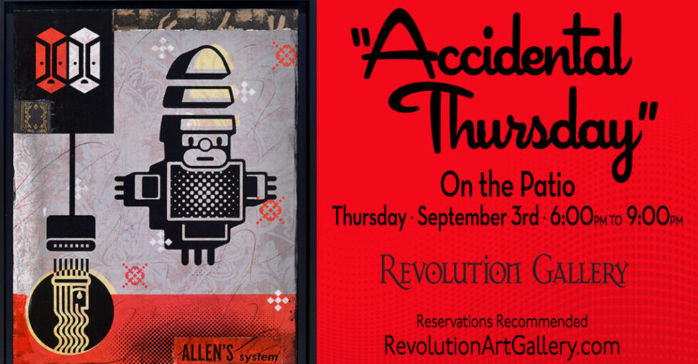 ACCIDENTAL_HAPPY_HOUR_FBbanner Accidental Thursday" event poster with artwork.