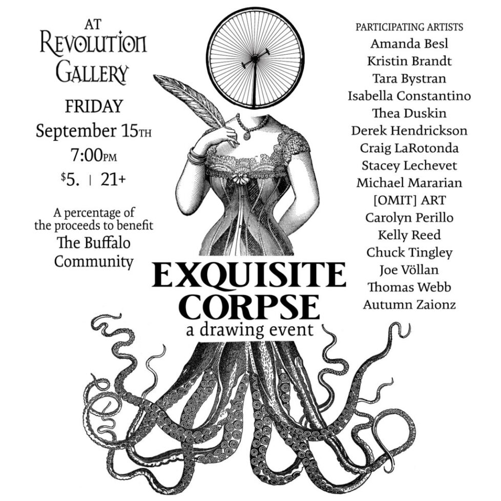 EC_IG_TEASER_SEPTEMBER15th-1 Exquisite Corpse drawing event poster.