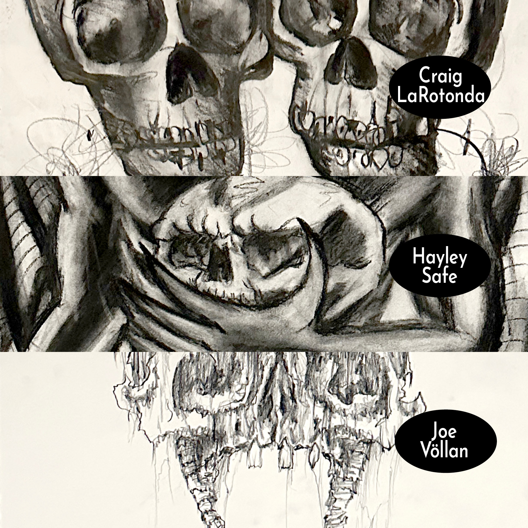 Exquisite Corpse Drawing Four - Craig LaRotonda, Hayley Safe, Joe Völlan