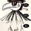 Three drawings of a bird with various features.