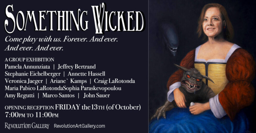 RG_SOMETHING_WICKED_FB_BANNER._exhibit_final A painting of a woman holding a man.