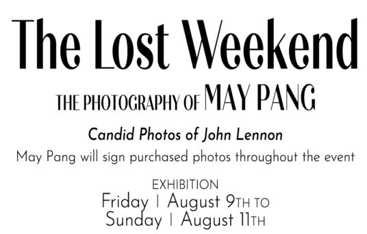 Exhibition poster for May Pang photography.
