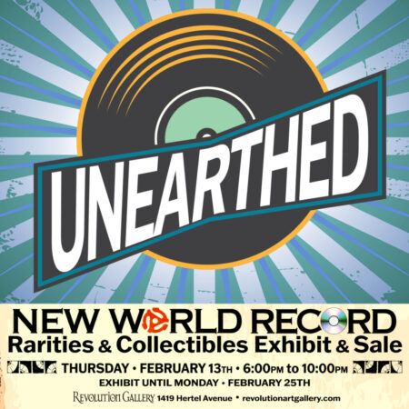 NWR_UE_IG_FEBRUARY13th_update-1024x1024-450x450-1 Vinyl exhibit poster with "Unearthed" text.